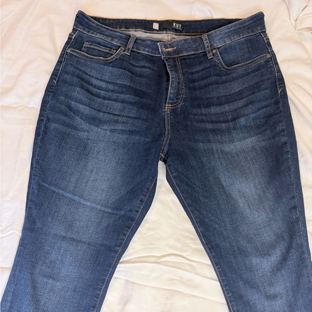Kut from the Kloth Donna High Rise Ankle Dark Blue Skinny Jeans